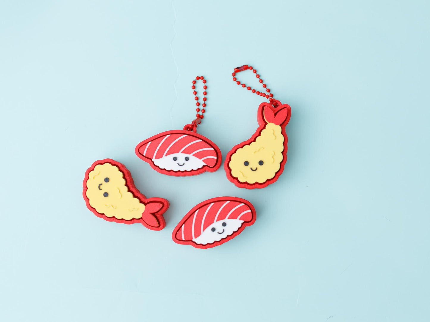Sushi nigiri and tempura Fidget clicker toy Trendy 3D printed fidget