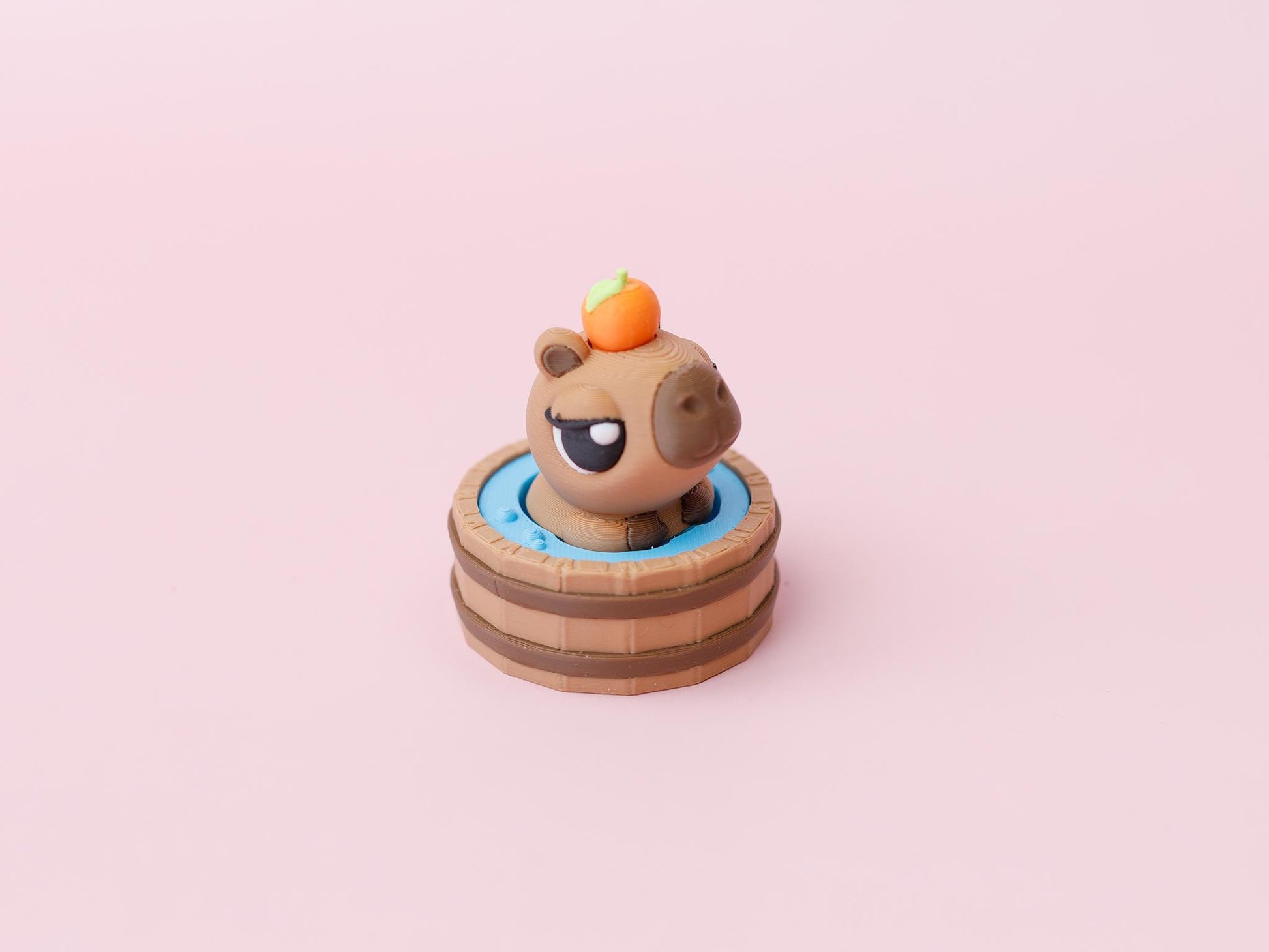 Hot Spring Capybara Fidget Clicker 3D printed Capybara