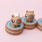 Hot Spring Capybara Fidget Clicker 3D printed Capybara