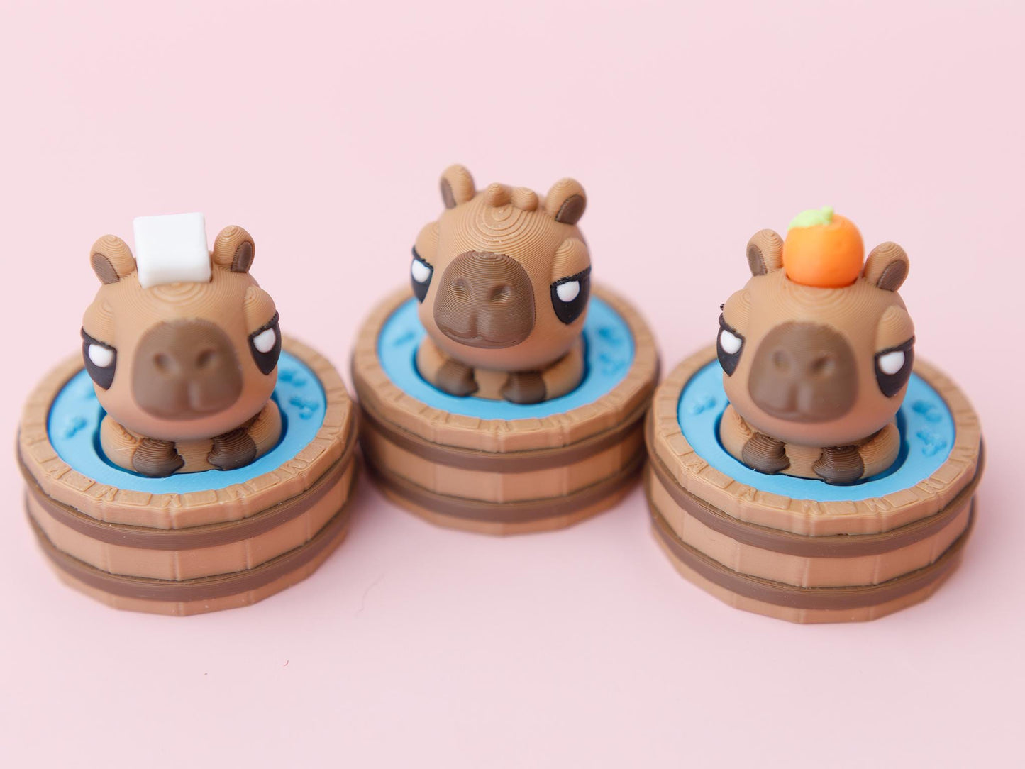 Hot Spring Capybara Fidget Clicker 3D printed Capybara