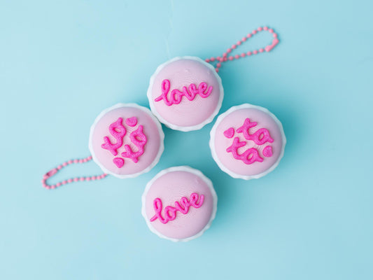 Valentine's macaron fidget clicker 3D printed Valentine's Day fidget clicker