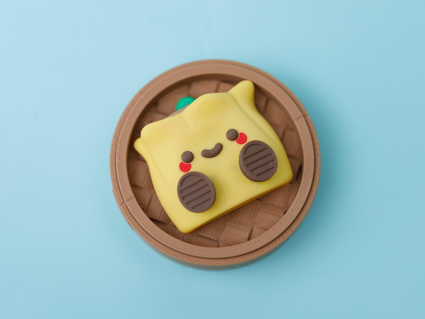 Dimsum fidget clicker collection 3D printed shiumai clicker 3D printed bao clicker