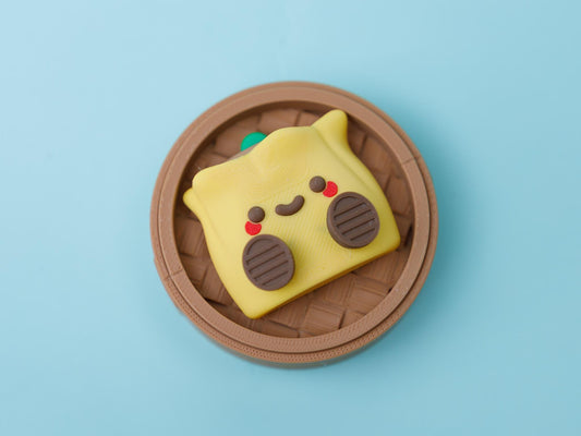 Dimsum fidget clicker collection 3D printed shiumai clicker 3D printed bao clicker