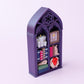 Gothic bookshelf Fidget Clicker Toy 3D printed fidget clicker