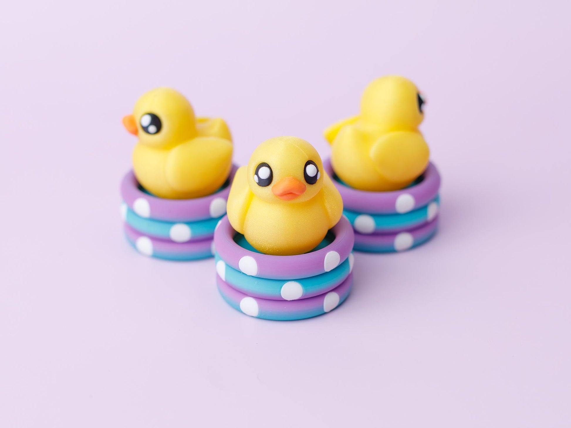 Ducky floatie Fidget clicker toy Trendy 3D printed fidget