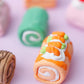 Cute cake roll Fidget clicker toy Trendy 3D printed Cute fidget clicker