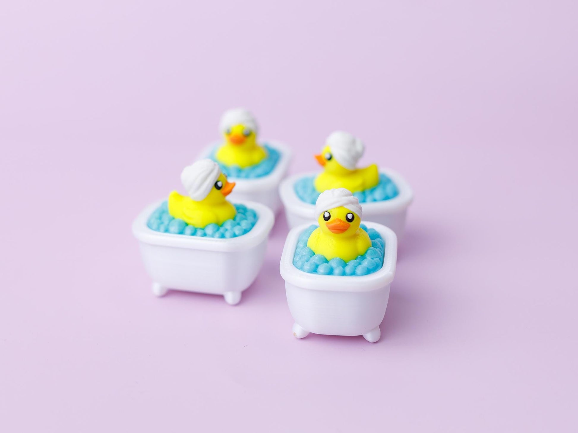 Ducky bath tub Fidget clicker toy Trendy 3D printed fidget