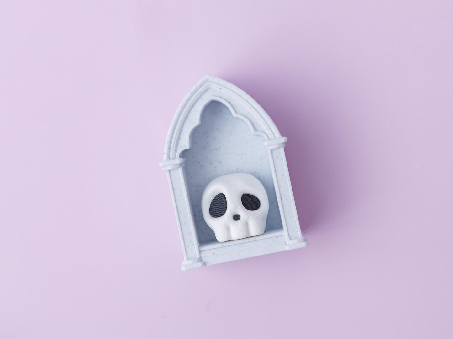 Gothic bookshelf Fidget Clicker Toy 3D printed fidget clicker