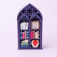 Gothic bookshelf Fidget Clicker Toy 3D printed fidget clicker