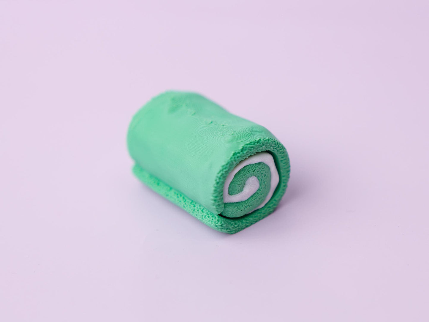 Cute cake roll Fidget clicker toy Trendy 3D printed Cute fidget clicker