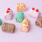 Cute cake roll Fidget clicker toy Trendy 3D printed Cute fidget clicker