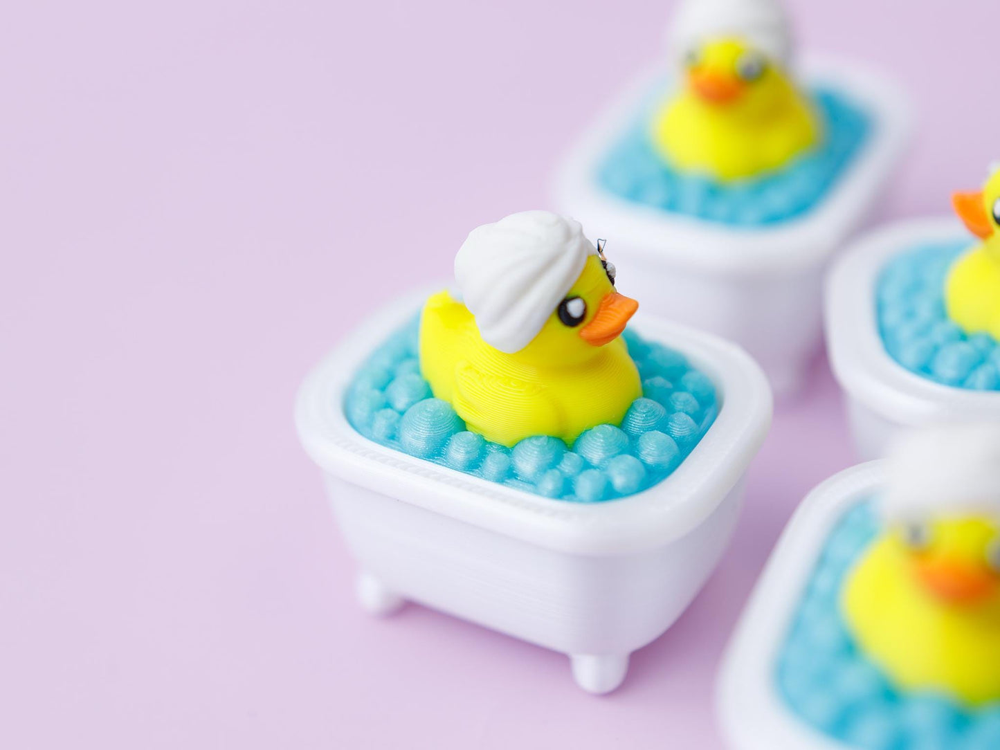 Ducky bath tub Fidget clicker toy Trendy 3D printed fidget