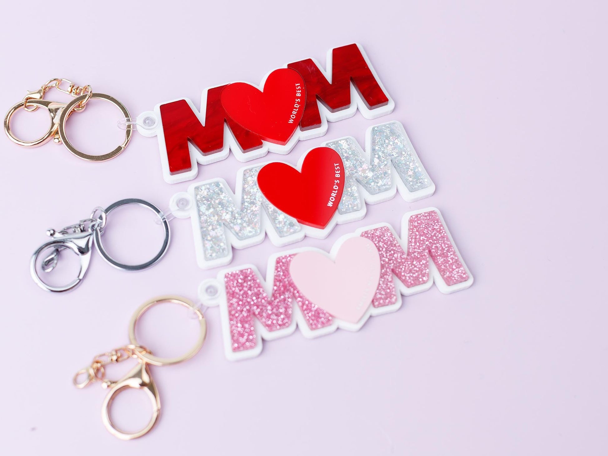 Personalized MOM keychain for Mother's Day World's Best Mom keychain Mother's Day gift