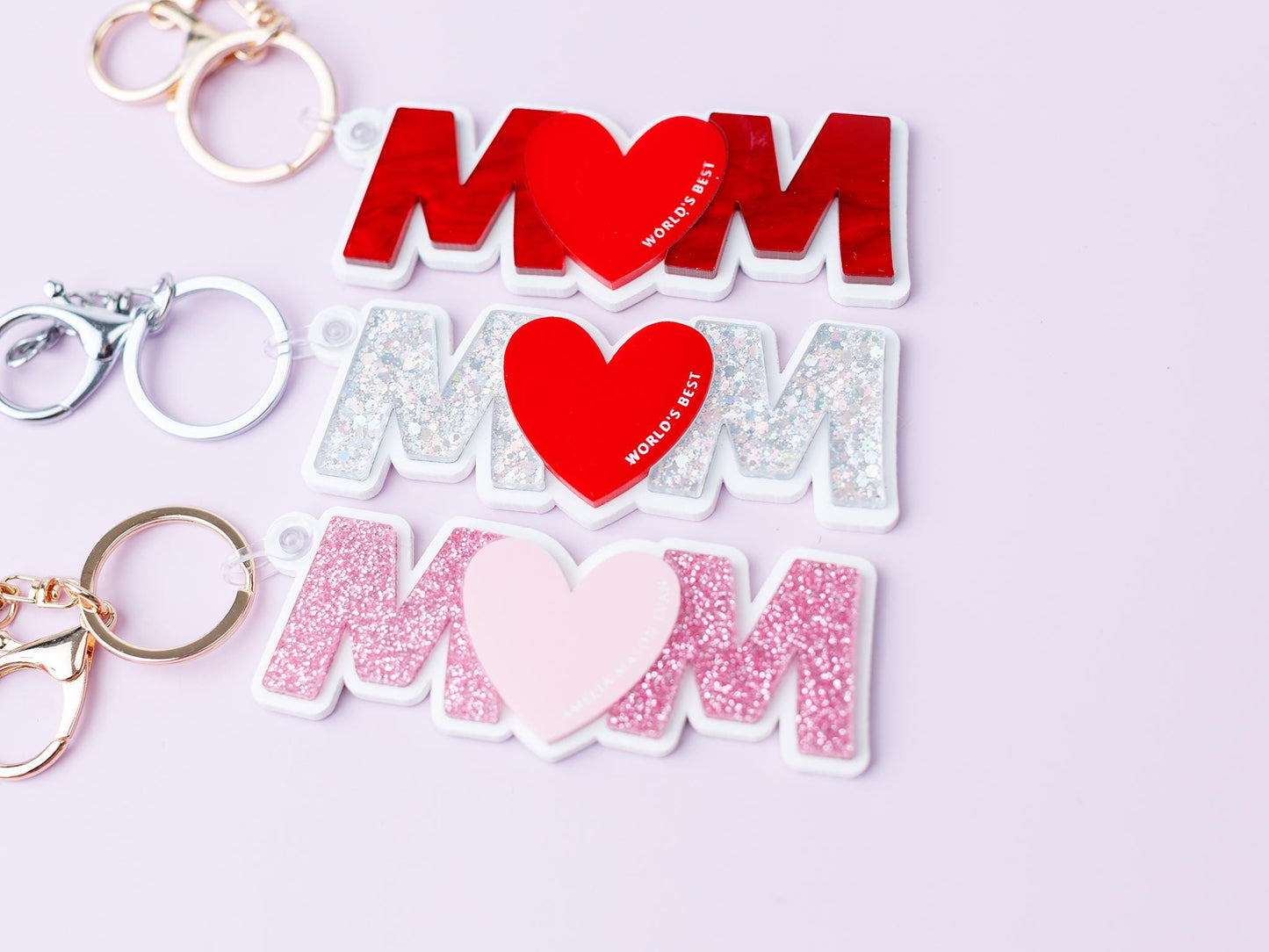 Personalized MOM keychain for Mother's Day World's Best Mom keychain Mother's Day gift