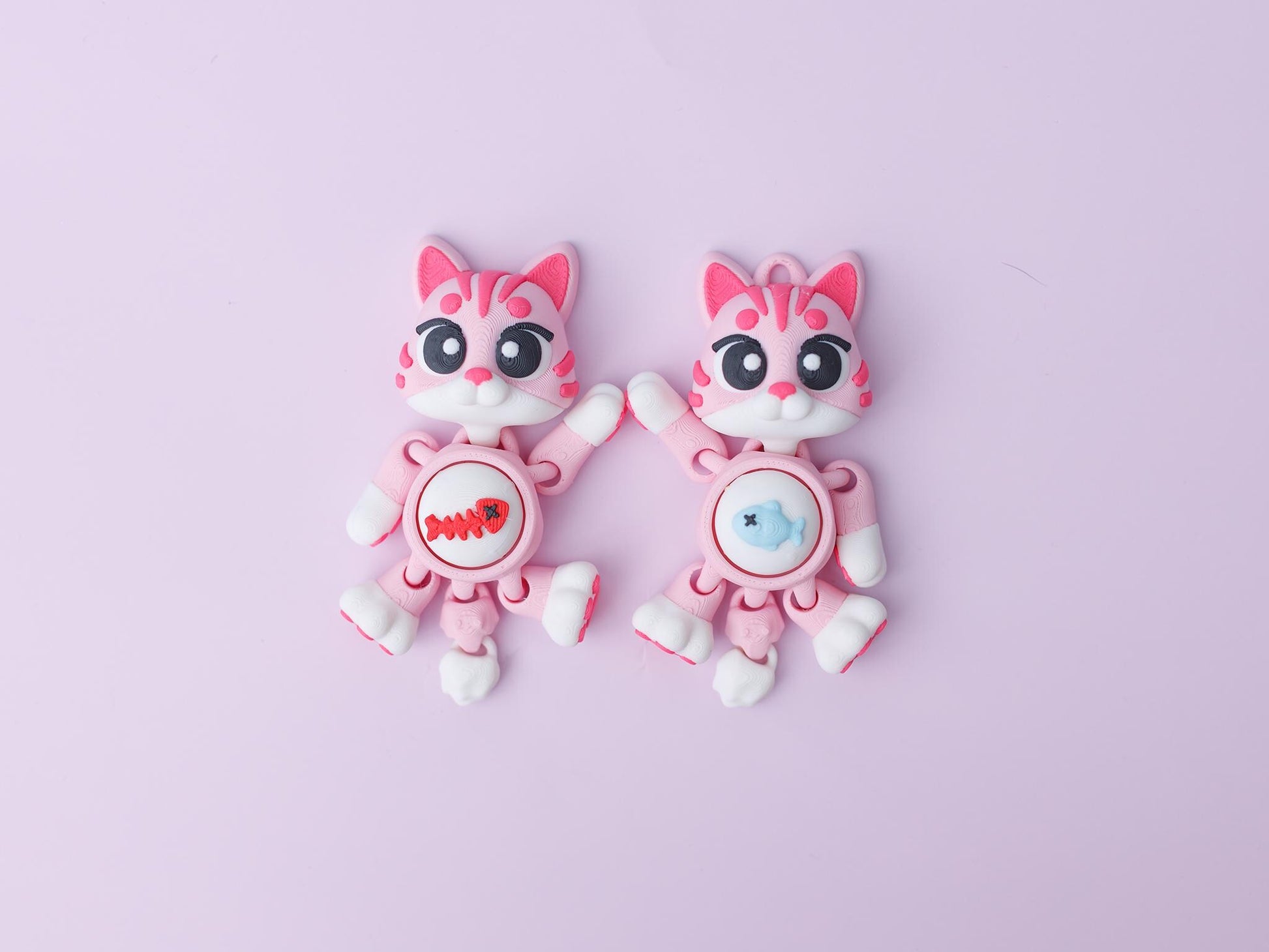 Cute kitten Fidget clicker Trendy 3D printed fidget