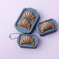 Chocolate croissant fidget clicker toy Trendy 3D printed Cute fidget clicker