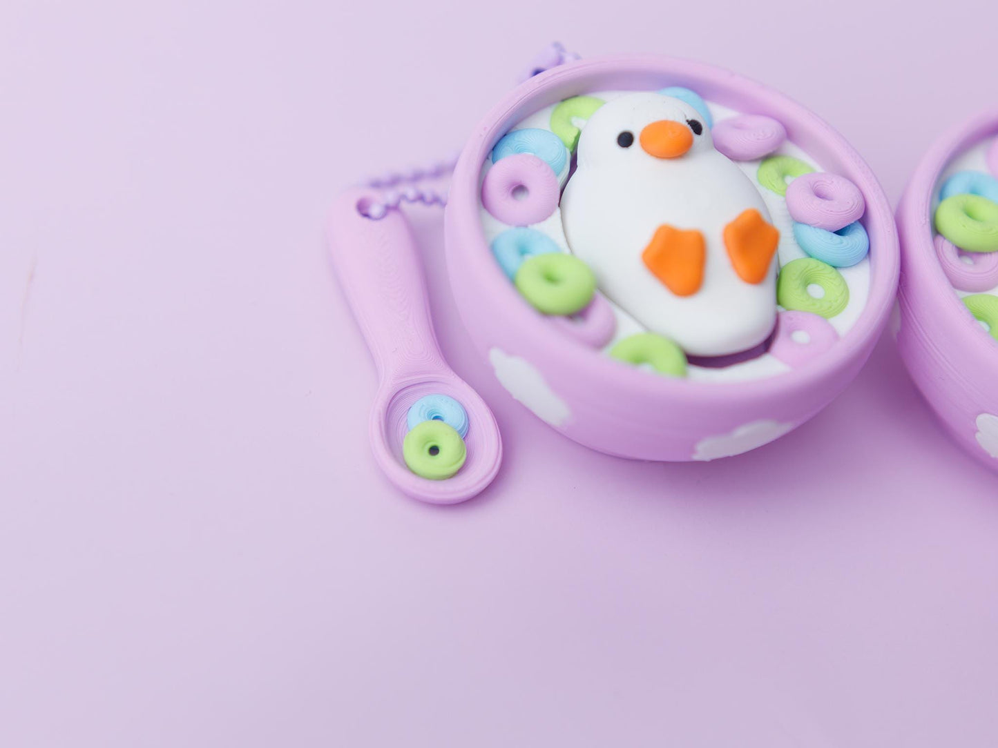 Duck Cereal bowl fidget clicker
