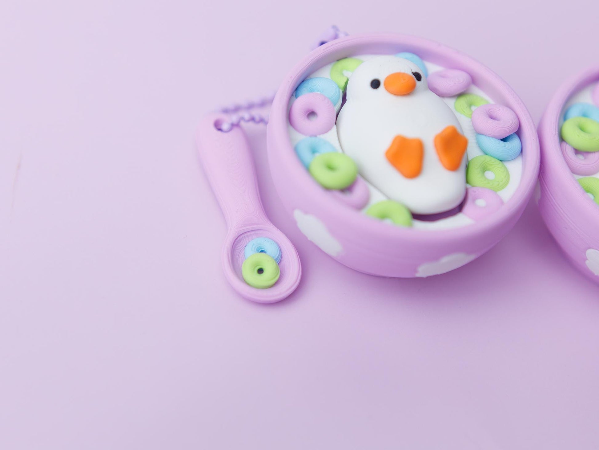 Duck Cereal bowl fidget clicker