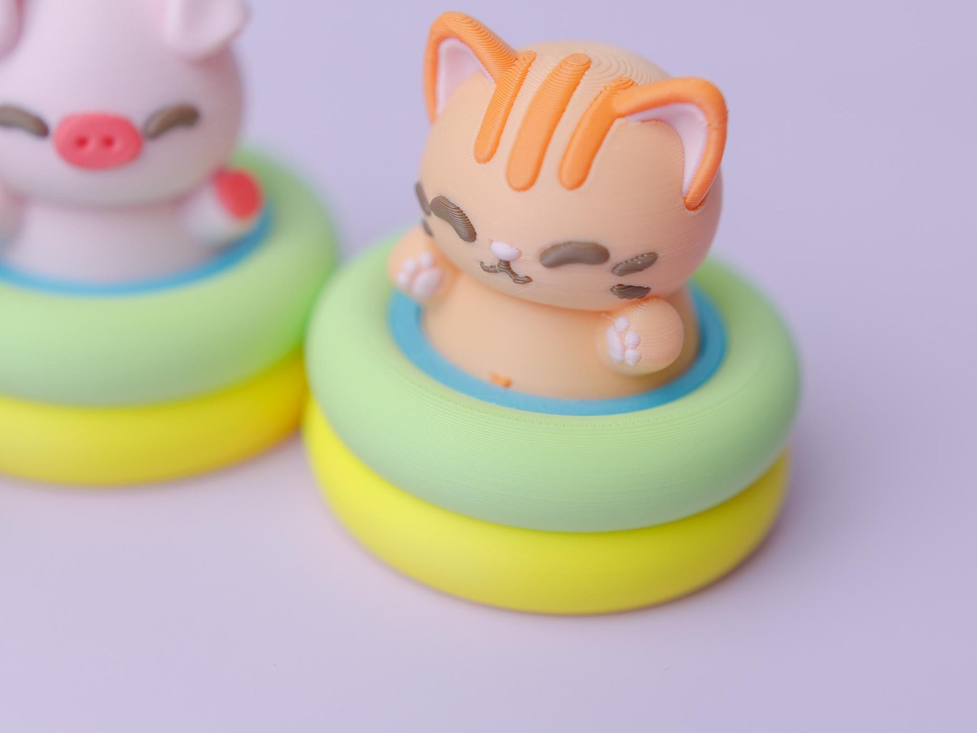 Piggy pool Fidget Clicker Doggy pool Fidget Clicker Kitty pool Fidget Clicker 3D printed fidgets