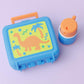 Retro Lunch box Fidget Clickers with small thermos keychain