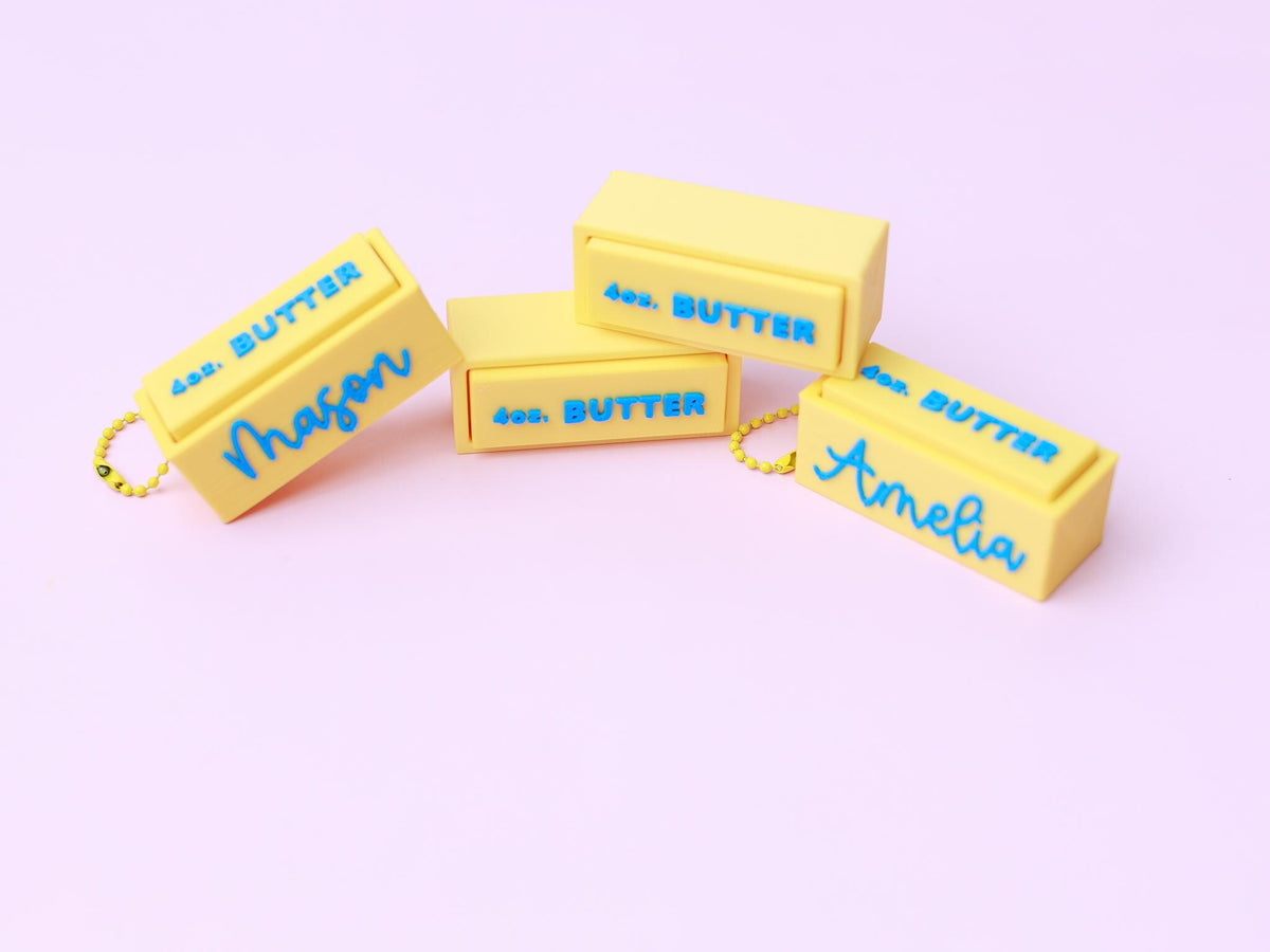 Personalized Squishy Butter Fidget Clickers