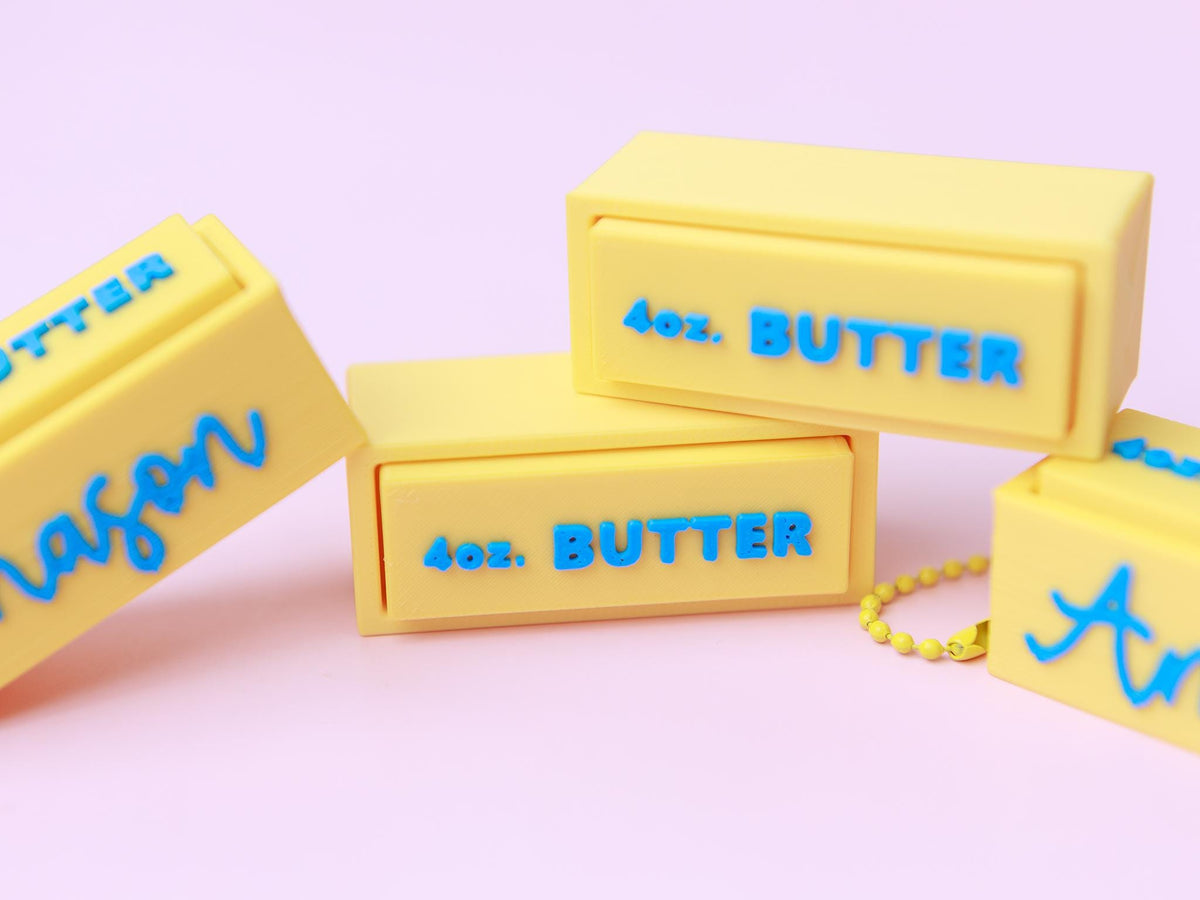 Personalized Squishy Butter Fidget Clickers