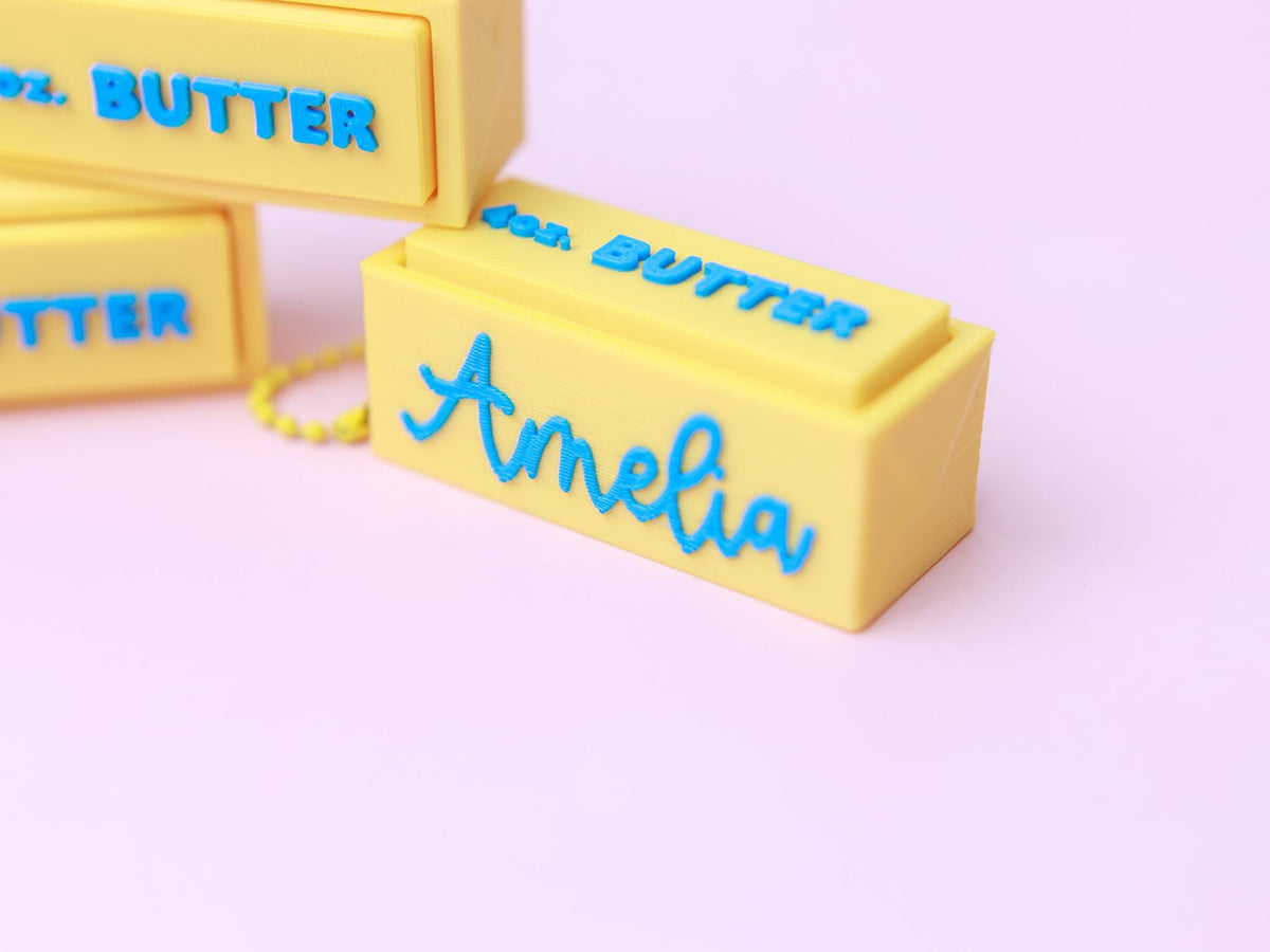 Personalized Squishy Butter Fidget Clickers