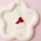lover letter acrylic necklace