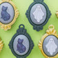 Halloween Vintage frame ghost Fidget Clicker Toy Antique frame Bat Fidget Clicker