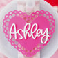 Personalized Valentines Day Kisses Tumbler Topper Personalized Valentines Day Tumbler Topper Personalized Acrylic Tumbler Name Tag for Girls