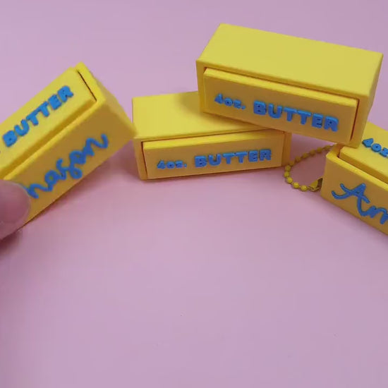 Personalized Squishy Butter Fidget Clickers