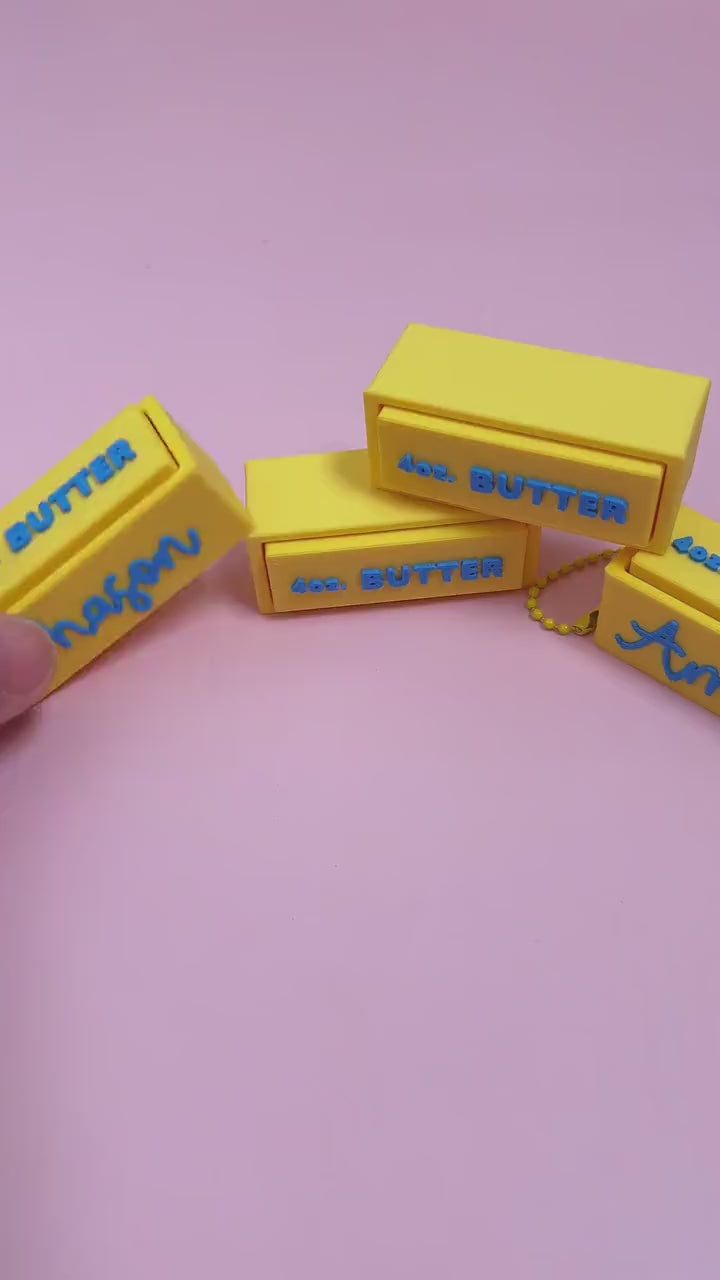 Personalized Squishy Butter Fidget Clickers