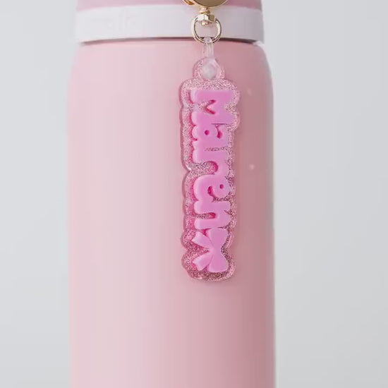 NEW Personalized Owala Name tag, keychain with symbol Water bottle Name Tag Cute keychain for kid Personalized gift for kids