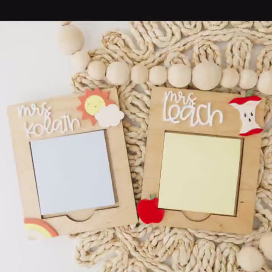 Personalized Sticky Note holder Teacher Appreciation Gift for Teacher