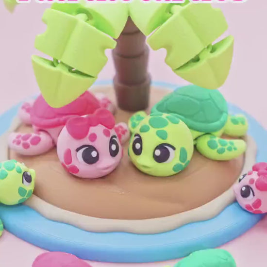 Turtle Flexi Fidget toy Turtle Miniature display