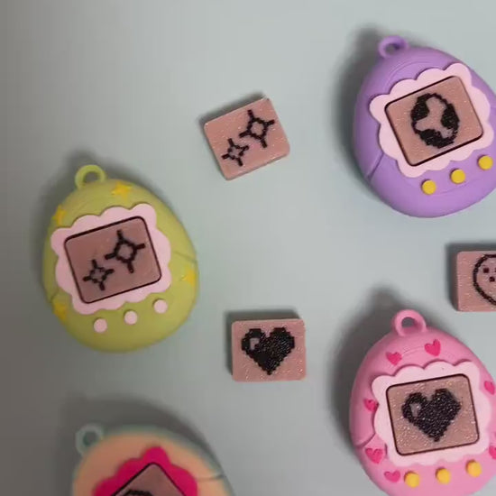 Virtual Pet Fidget Clicker Toy 3D printed fidget