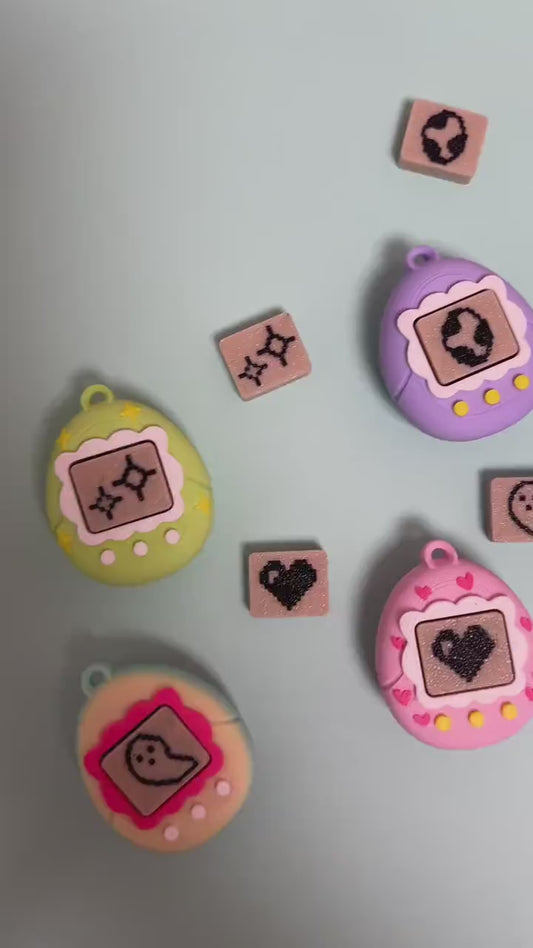 Virtual Pet Fidget Clicker Toy 3D printed fidget