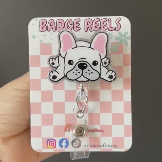 Lazy Frenchie Badge Reels | Phone Grip