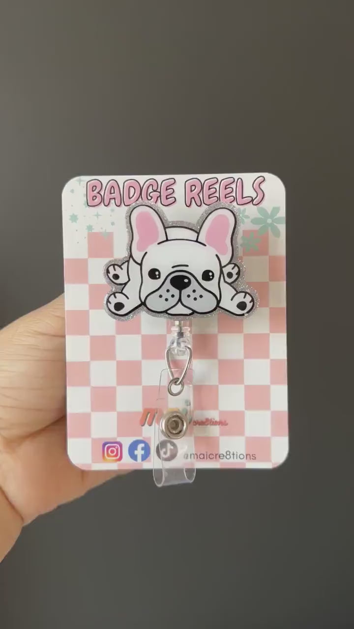 Lazy Frenchie Badge Reels | Phone Grip