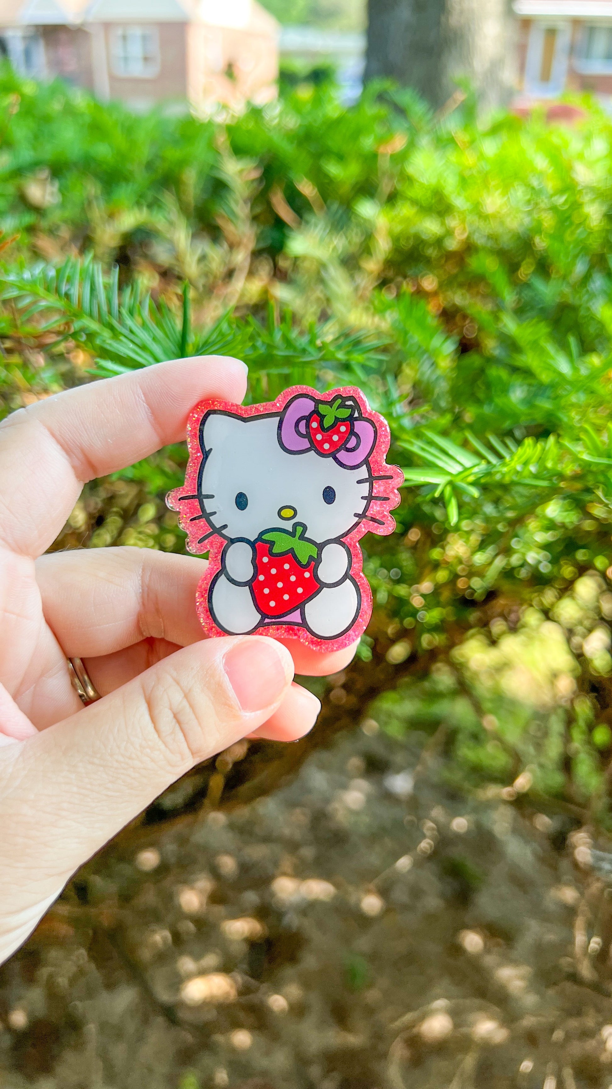 Hello Kitty Strawberry Badge Reels