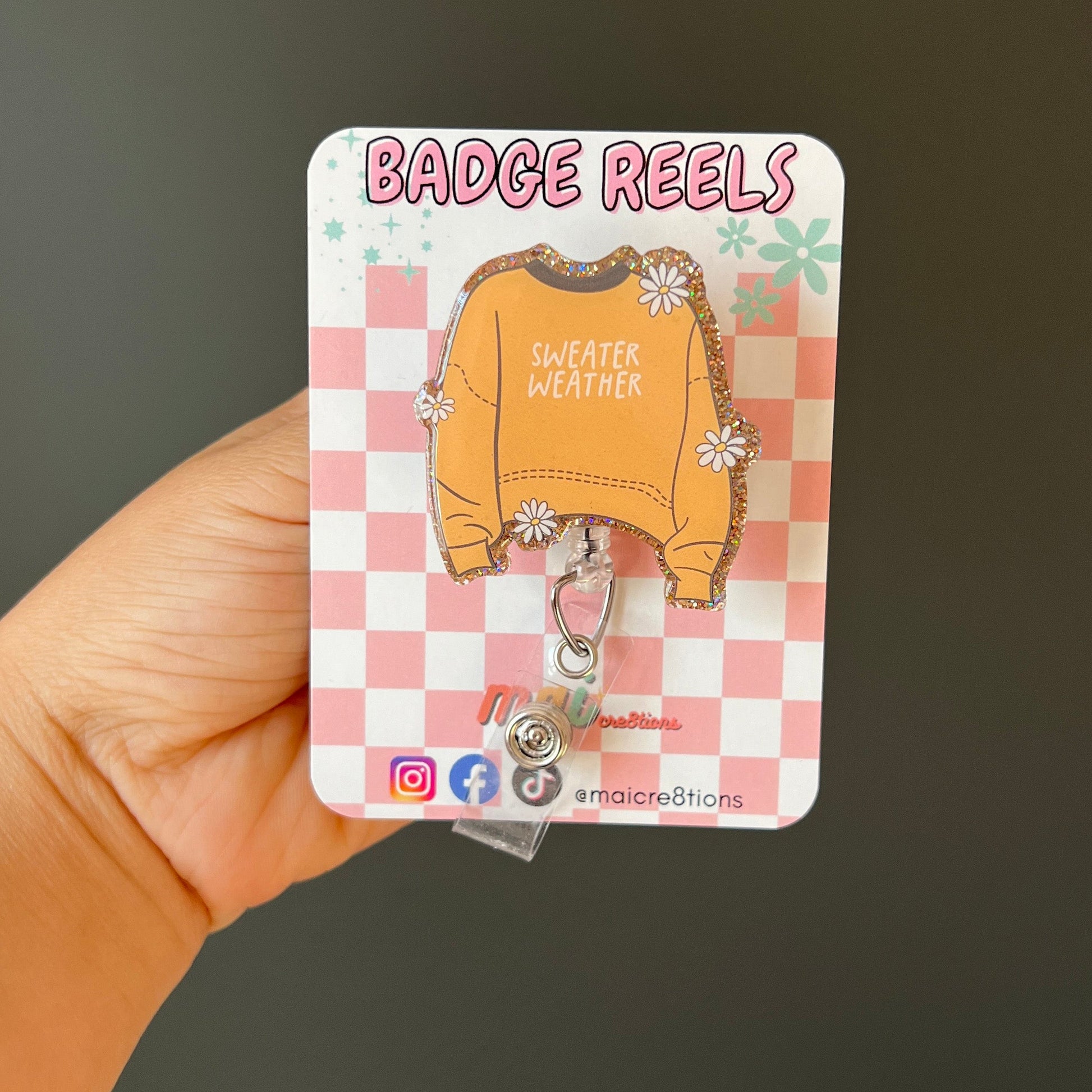 Sweater Weather Badge Reels